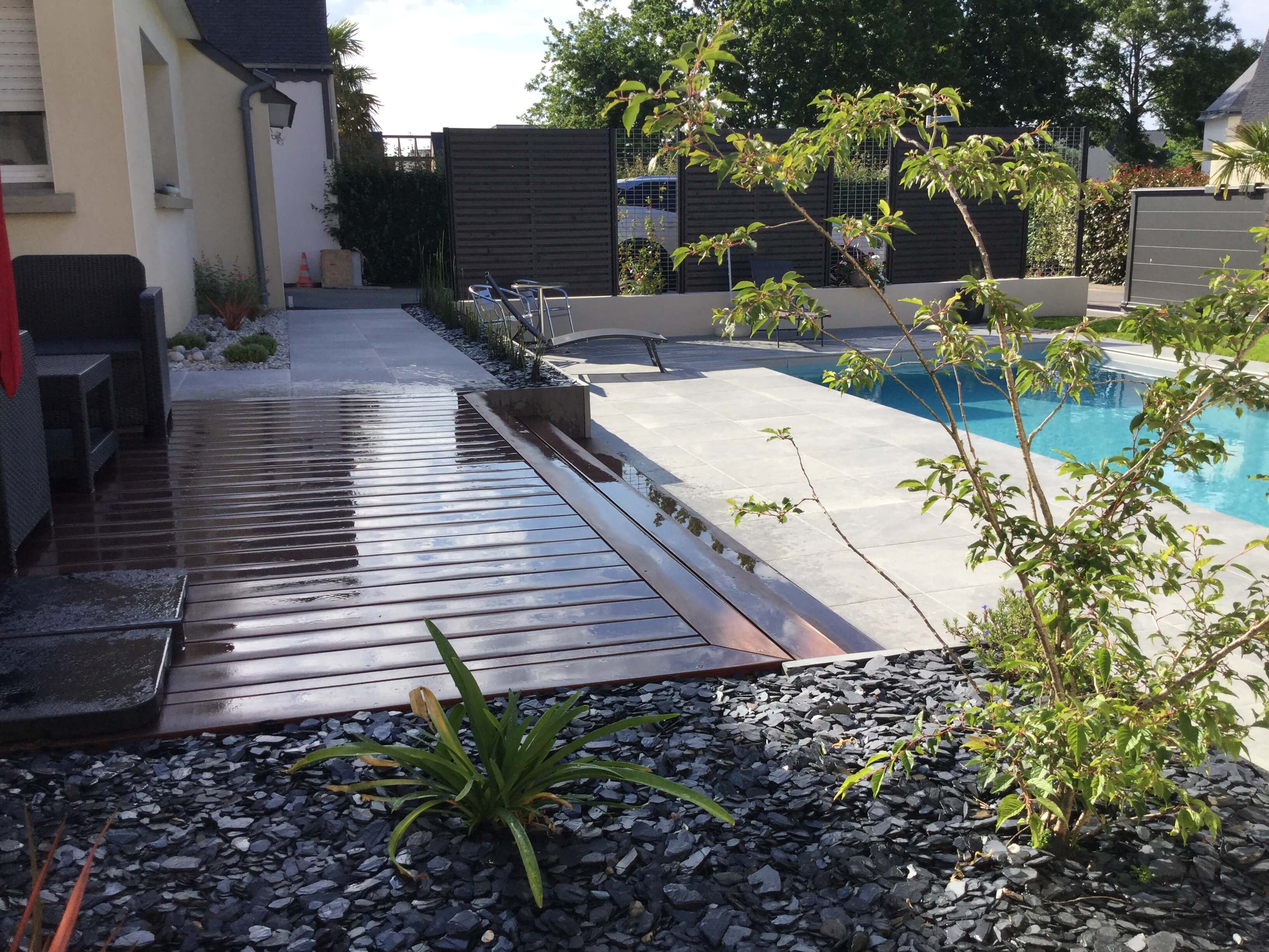 Aménagement intégral d'un jardin avec piscine 