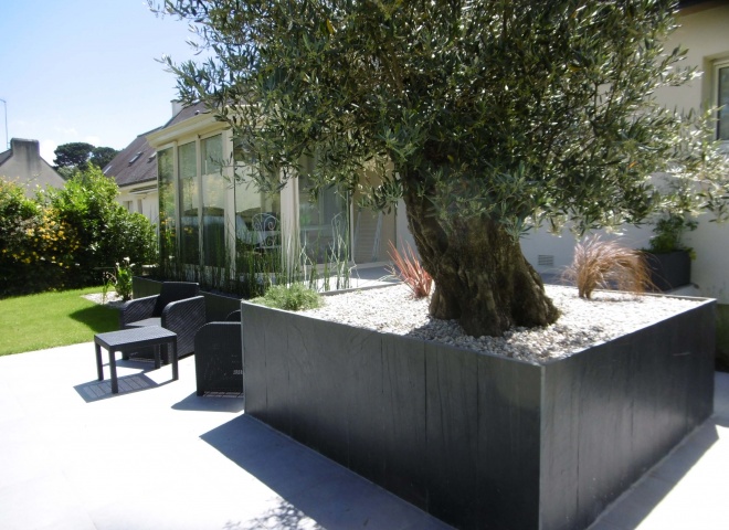 Terrasse en escalier