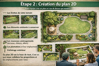 Etape 2 : plan 2D