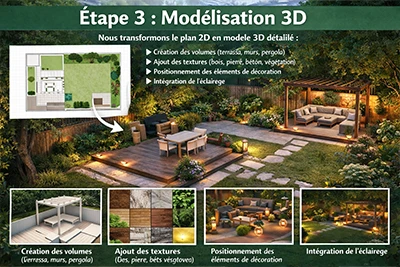 Etape 3 : Modélisation 3D
